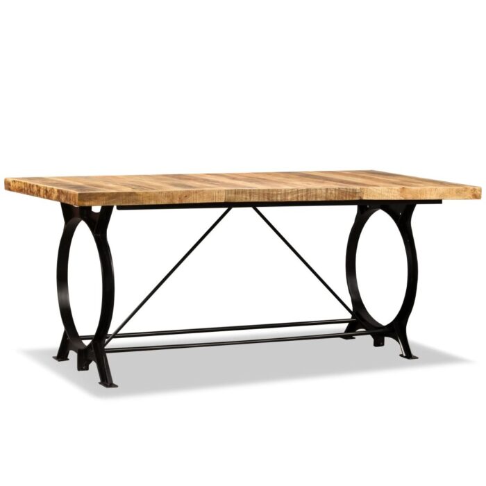 Table à manger Bois de manguier brut 180 cm – Image 5
