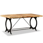 Table à manger Bois de manguier brut 180 cm – Image 7