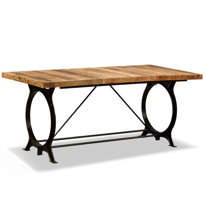 Table à manger Bois de manguier brut 180 cm – Image 8