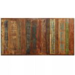 Table à manger Bois récupération massif et croix en acier 180cm – Image 7