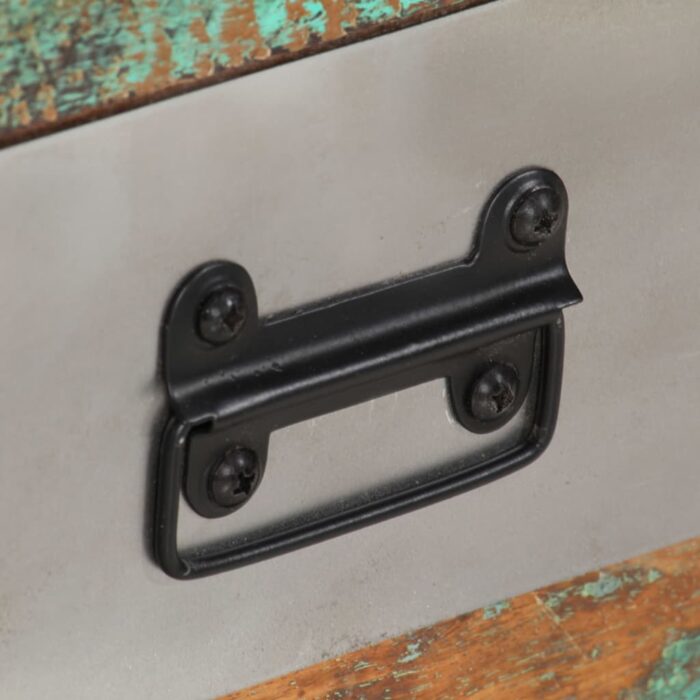 Table basse avec 3 tiroirs Bois de récupération 100x50x35 cm – Image 7