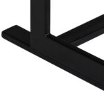 Banc à 2 places Bois de manguier massif et acier – Image 7