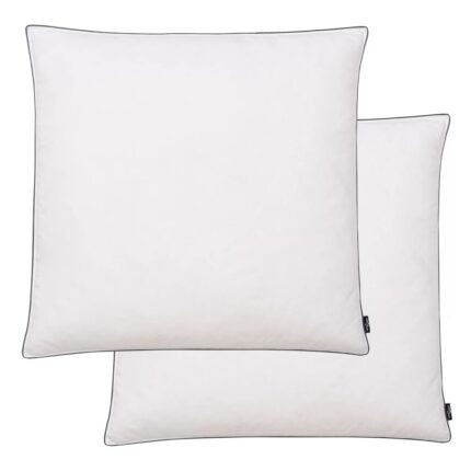 Oreiller 2 pcs Remplissage de duvet 80 x 80 cm Blanc