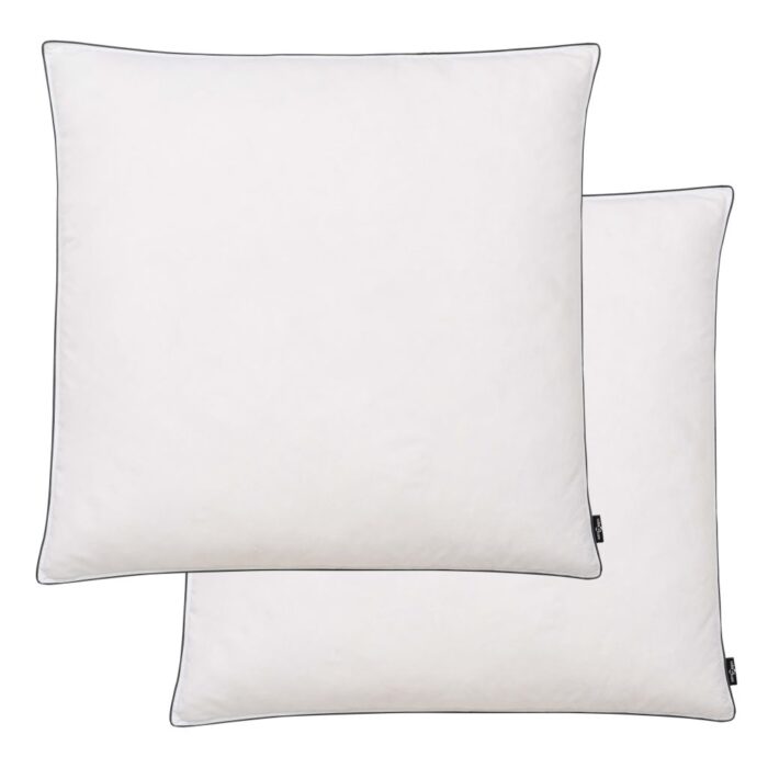 VXL8718475581376_a_en_hd_1.jpg Oreiller lot de 2 Remplissage de duvet léger 80 x 80 cm Blanc – Image 1