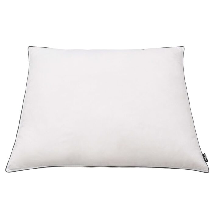 Oreiller lot de 2 Remplissage de duvet léger 80 x 80 cm Blanc – Image 2