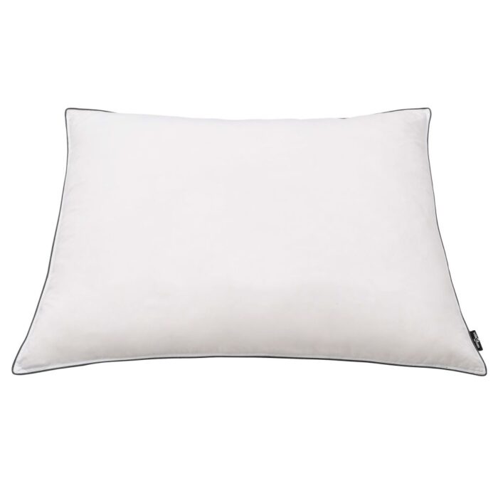 Oreiller lot de 2 Remplissage de duvet léger 70 x 60 cm Blanc – Image 2