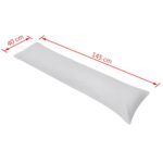 Oreiller de corps 40 x 145 cm Gris – Image 3