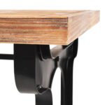 Table à manger dessus en bois de sapin massif 122x65x82 cm – Image 5