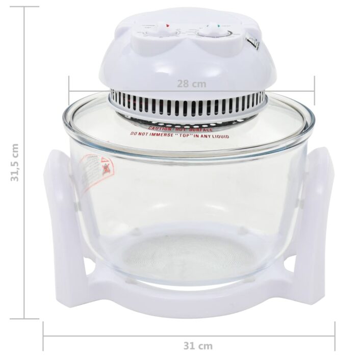 Four à convection halogène avec bague d'extension 800 W 10 L – Image 7