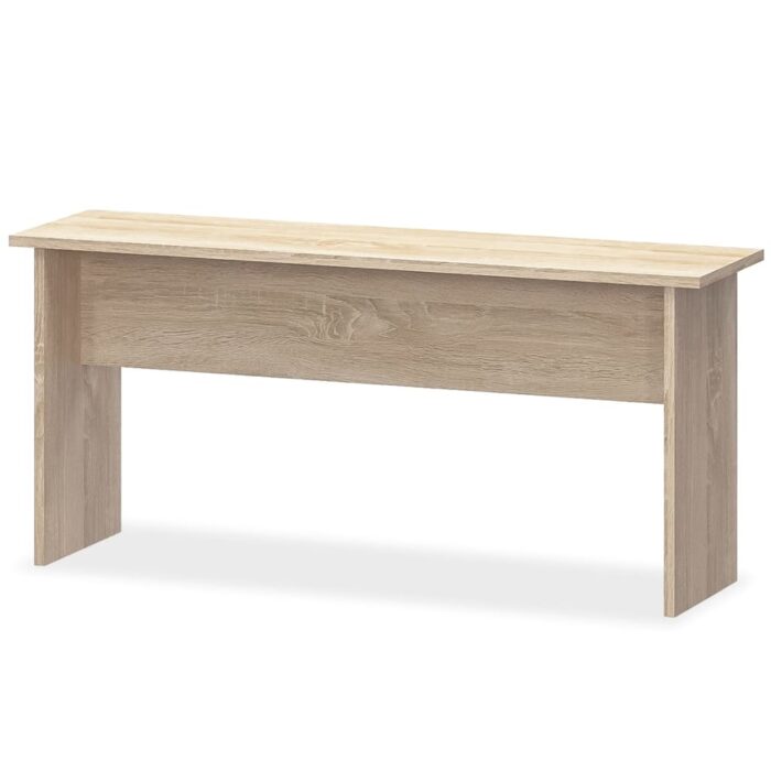 Table à manger et bancs 3 pcs Bois d'ingénierie Chêne – Image 2