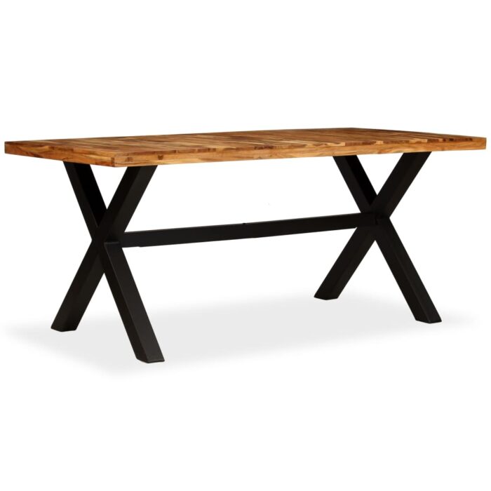 Table à manger Bois d'acacia massif et manguier 180x90x76 cm – Image 2