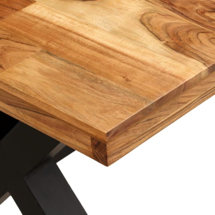 Table à manger Bois d'acacia massif et manguier 180x90x76 cm – Image 4