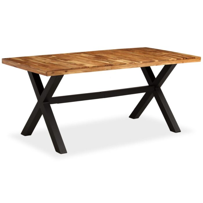 Table à manger Bois d'acacia massif et manguier 180x90x76 cm – Image 7