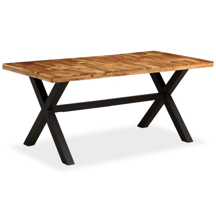Table à manger Bois d'acacia massif et manguier 180x90x76 cm – Image 9