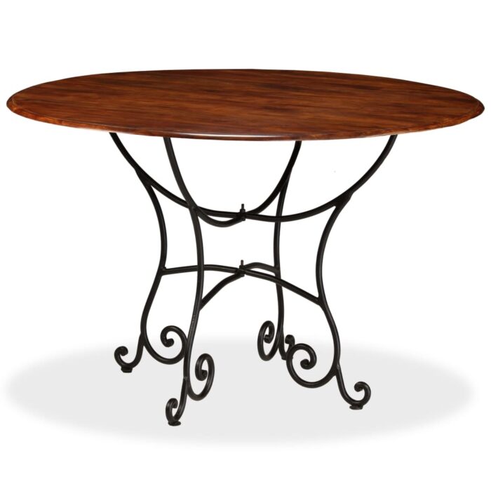Table de salle à manger Bois acacia avec finition miel 120x76cm – Image 1