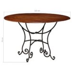 Table de salle à manger Bois acacia avec finition miel 120x76cm – Image 11