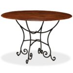 Table de salle à manger Bois acacia avec finition miel 120x76cm – Image 3