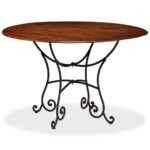 Table de salle à manger Bois acacia avec finition miel 120x76cm – Image 8