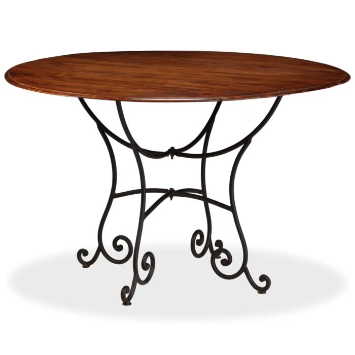 Table de salle à manger Bois acacia avec finition miel 120x76cm – Image 8