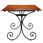 Table de salle à manger Bois avec finition miel 200x100x76 cm – Image 3