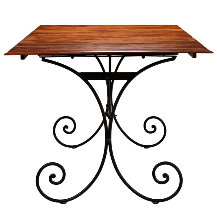 Table de salle à manger Bois avec finition miel 200x100x76 cm – Image 3