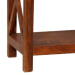 Bibliothèque Bois massif d'acacia et finition miel 60x30x160 cm – Image 7