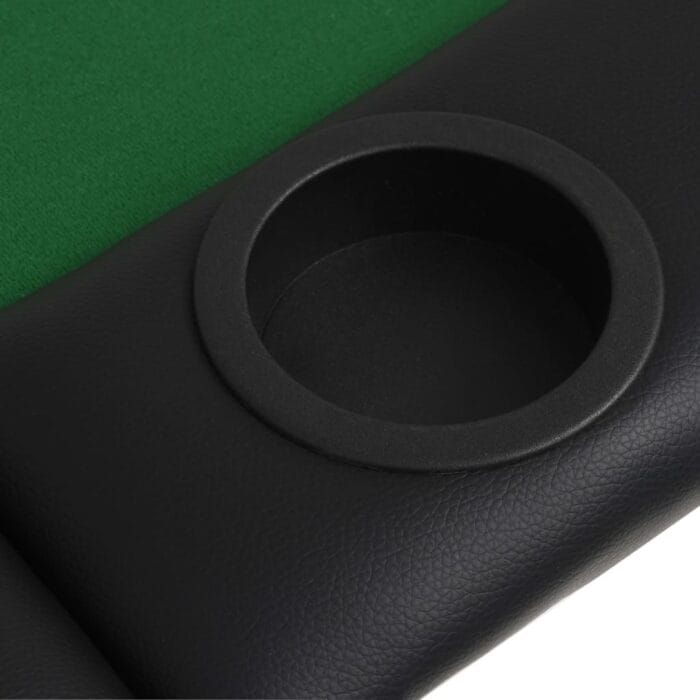 Table de poker pliable pour 9 joueurs 3 plis Ovale Vert – Image 5