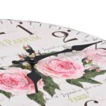 Horloge murale vintage Fleur 30 cm – Image 3