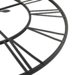 Horloge murale vintage avec mouvement à quartz Métal 80 cm XXL – Image 4
