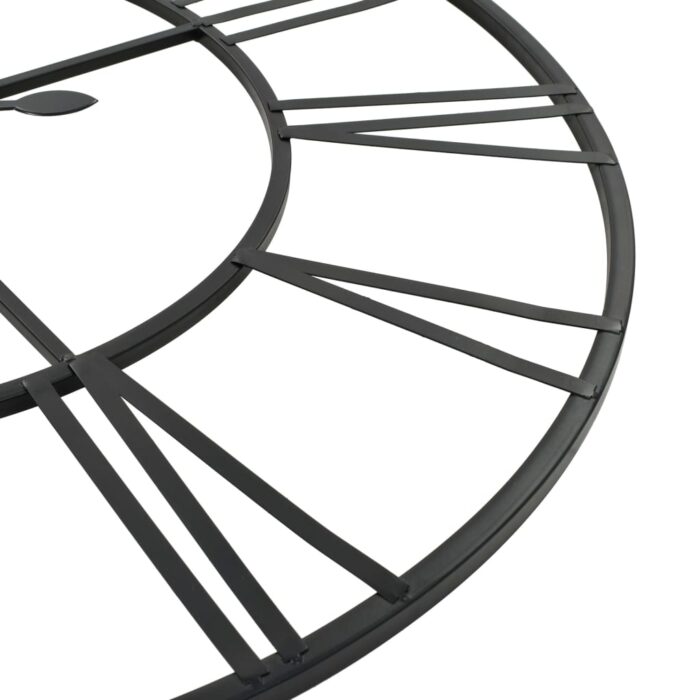 Horloge murale vintage avec mouvement à quartz Métal 80 cm XXL – Image 4