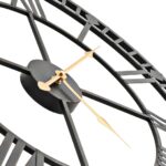 Horloge murale vintage avec mouvement à quartz Métal 60 cm XXL – Image 3