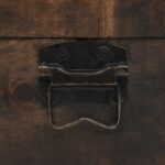 Coffre de rangement Bois massif style vintage 120x30x40 cm – Image 3