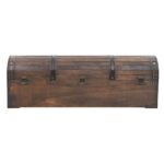 Coffre de rangement Bois massif style vintage 120x30x40 cm – Image 6