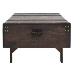 Table basse contreplaqué style vintage 120x55x35 cm – Image 5