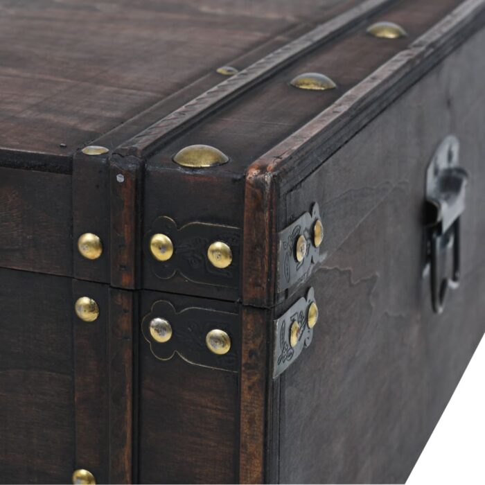 Table basse contreplaqué style vintage 120x55x35 cm – Image 6