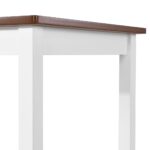 Table de bar Bois massif 108x60x91 cm – Image 3