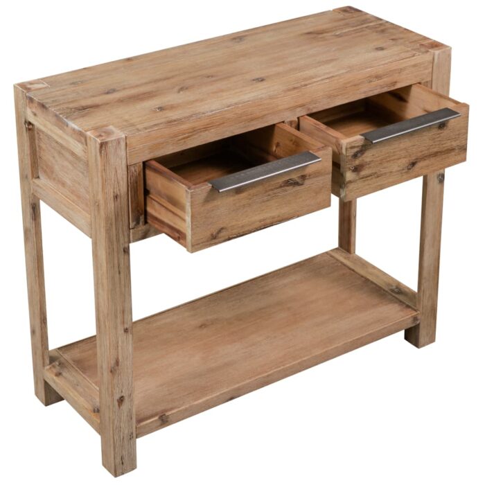 Table console 82x33x73 cm Bois d'acacia massif – Image 2