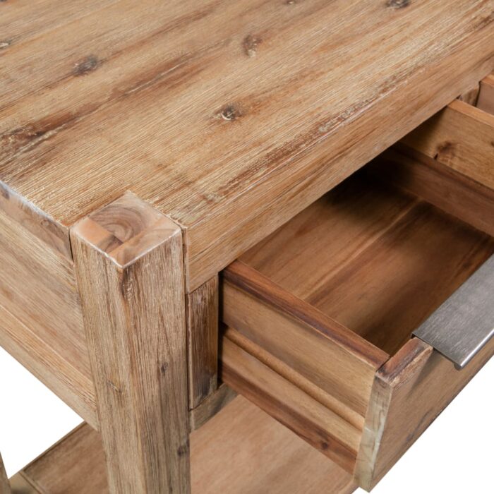 Table console 82x33x73 cm Bois d'acacia massif – Image 3