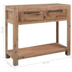 Table console 82x33x73 cm Bois d'acacia massif – Image 5
