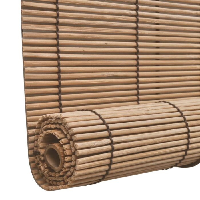 Store roulant en bambou 80x220 cm Marron – Image 2
