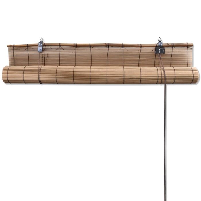 Store roulant en bambou 80x220 cm Marron – Image 4