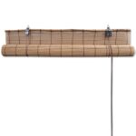 Store roulant en bambou 100x220 cm Marron – Image 4