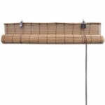 Store roulant en bambou 140x220 cm Marron – Image 4