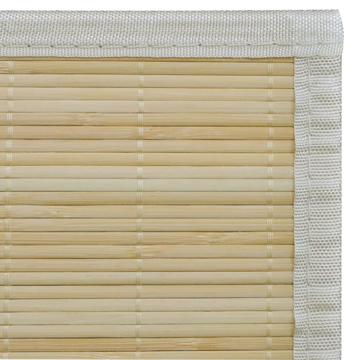 Tapis en bambou 100x160 cm Naturel – Image 4