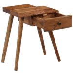Table de chevet Bois d'acacia massif 45 x 32 x 55 cm – Image 3