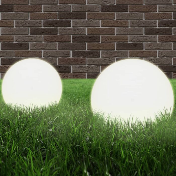 Lampe à LED sous forme de boule 2 pcs Sphérique 20 cm PMMA – Image 1