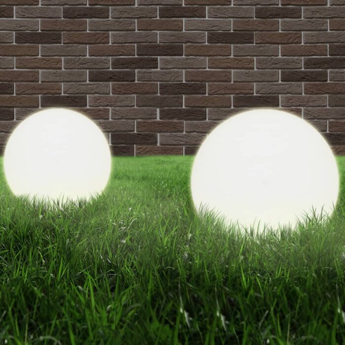Lampe à LED sous forme de boule 2 pcs Sphérique 40 cm PMMA – Image 1
