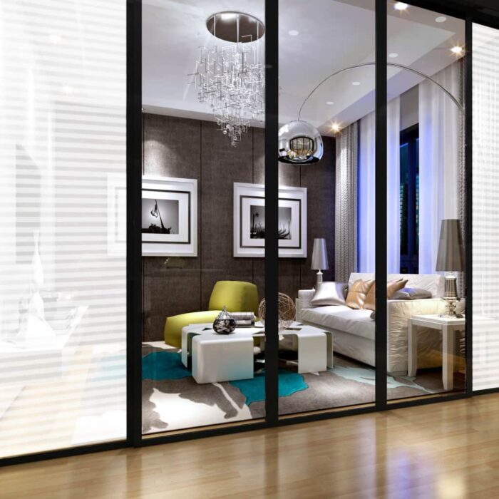 Film pour fenêtre dépoli design à rayures 0,9x10 m PVC – Image 5