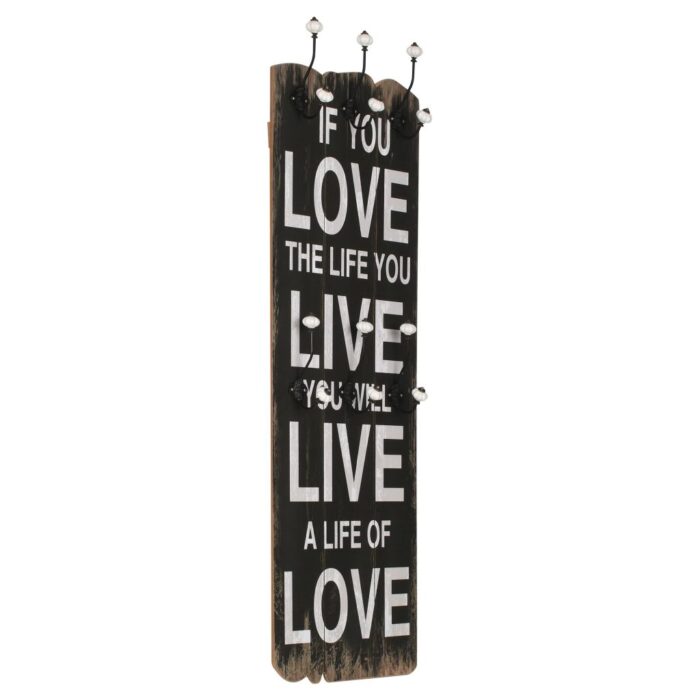 VXL8718475593256_a_en_hd_1.jpg Porte-manteau mural avec 6 crochets 120 x 40 cm LOVE LIVE – Image 1