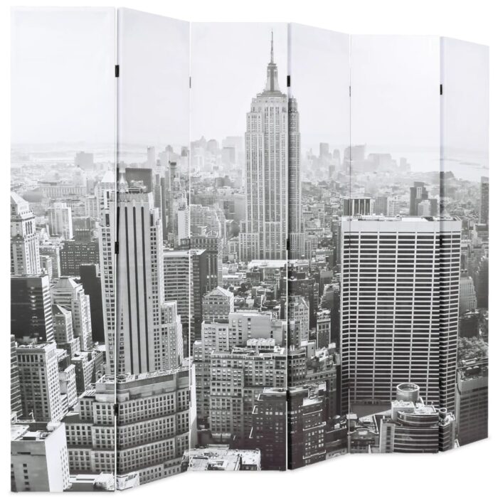 VXL8718475593324_g_en_hd_2.jpg Cloison de séparation pliable 228x170 cm New York Noir et blanc – Image 2